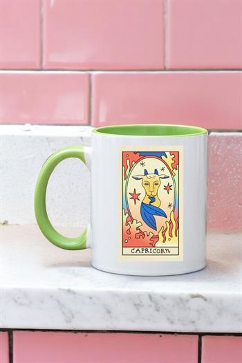 Oğlak Burcu Kadınına Hediye Renkli Kupa Bardak