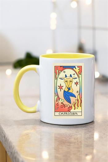 Oğlak Burcu Kadınına Hediye Renkli Kupa Bardak