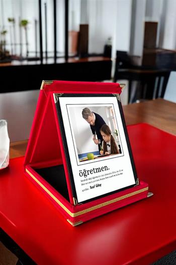 Öğretmene Hediye Kişiye Özel Öğretmen Kelime Anlamlı Plaket