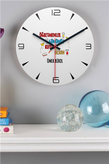 Kişiye Özel Öğretmenler Günü Hediyesi Duvar Saati