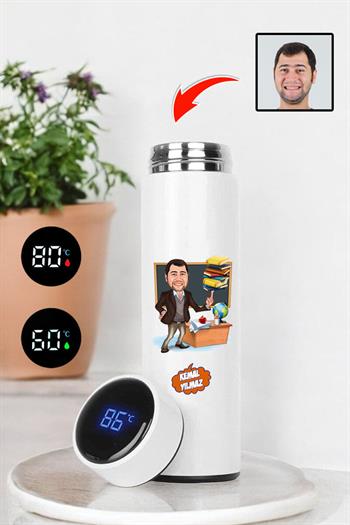 Öğretmenler Günü Hediyesi Dijital Göstergeli Akıllı Termos