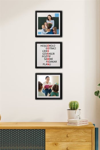 Öğretmenler Günü için Hediye Sök Tak Kare Çerçeve