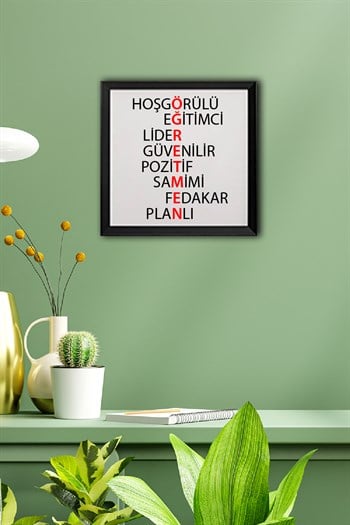 Öğretmenler Günü için Hediye Sök Tak Kare Çerçeve