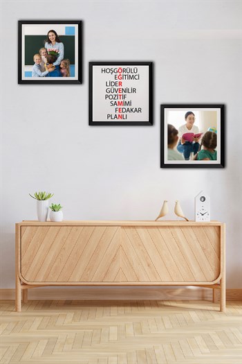 Öğretmenler Günü için Hediye Sök Tak Kare Çerçeve