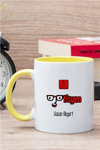 Optisyen İçi Renkli Kupa Bardak