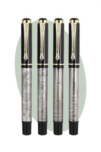 Osmanlı Tuğra Kabartmalı Promosyon Roller Kalem 7521-Pİ-4