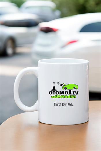 Otomotiv Mühendisine Hediye Beyaz Kupa Bardak