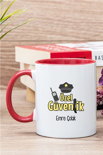 Özel Güvenlik İçi Renkli Kupa Bardak