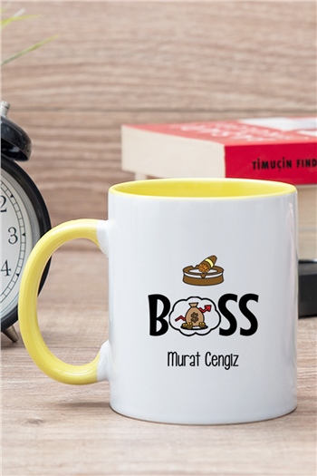 Patron İçi Renkli Kupa Bardak