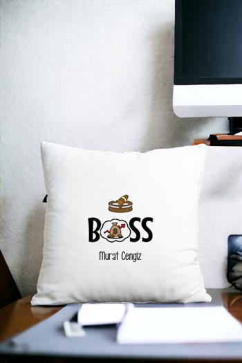 Patron Saten Kare Yastık