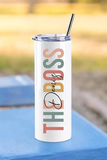 Patrona Hediye İsme Özel Çelik Pipetli Termos Bardak