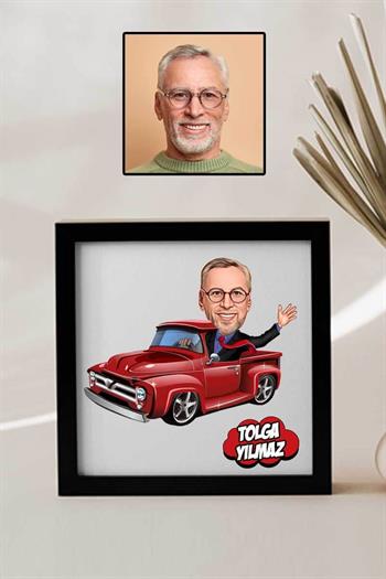 Patrona İlginç Hediye Karikatürlü Kare Çerçeve