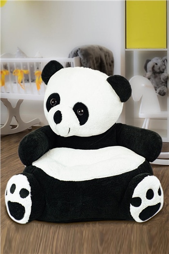 Peluş Panda Figürlü Bebek Çocuk Koltuğu