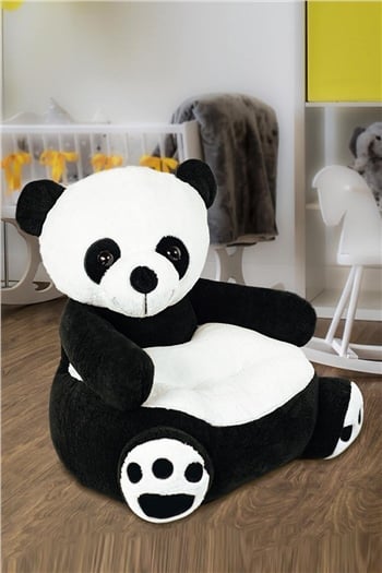 Peluş Panda Figürlü Bebek Çocuk Koltuğu