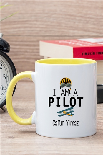 Pilot İçi Renkli Kupa Bardak