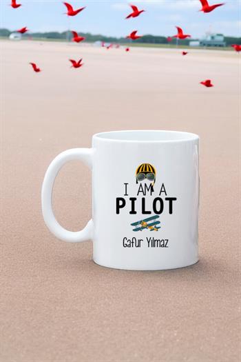 Pilota Hediye Beyaz Kupa Bardak