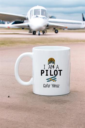 Pilota Hediye Beyaz Kupa Bardak