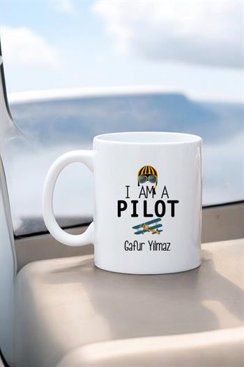 Pilota Hediye Beyaz Kupa Bardak