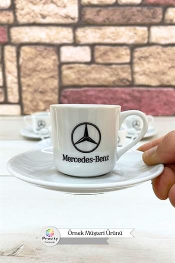 Porselen Logo Baskılı Promosyon Oval Türk Kahvesi Fincanı