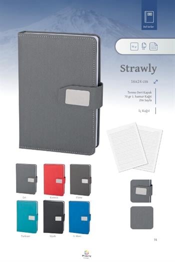 Promosyon 14x20cm Termo Deri Defter NAND-DFT