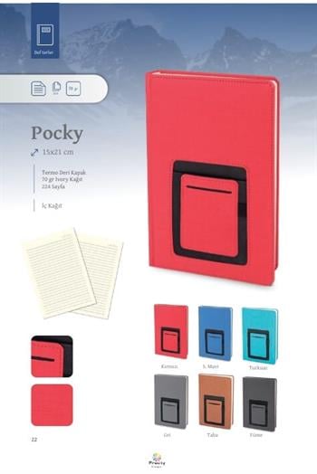 Promosyon 15x21cm Termo Deri Defter KÇK-DFT