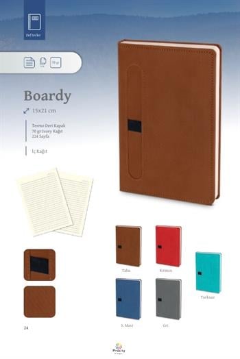 Promosyon 15x21cm Termo Deri Kalem Tutuculu Kapaklı Defter BLU-DFT
