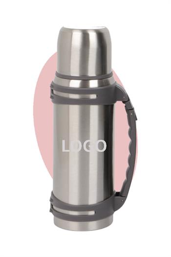 Promosyon Çelik 1300ml Logolu Bardak Kapaklı Termos 7553-PETK