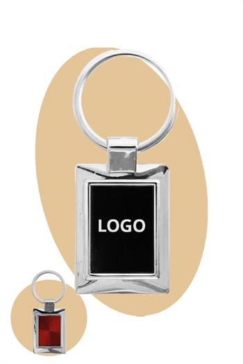 Promosyon Dikdörtgen Metal Anahtarlık 0806-PETK