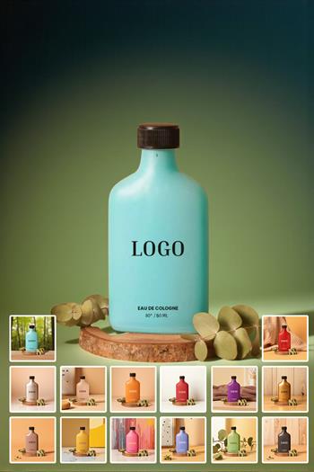 Promosyon Kolonya 50 ml - Renkli Cam Şişede KOL-50-EGR