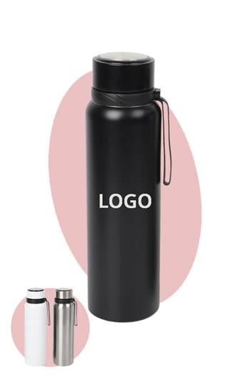 Promosyon Logo Baskılı 1000ml Süzgeçli Paslanmaz Çelik Termos 5253-PETK