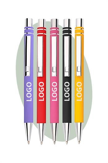 Promosyon Logo Baskılı Rubber Gövde Kalem 2041-Pİ