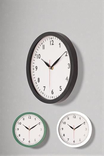 Promosyon Plastik Duvar Saati 25cm 30235-TU