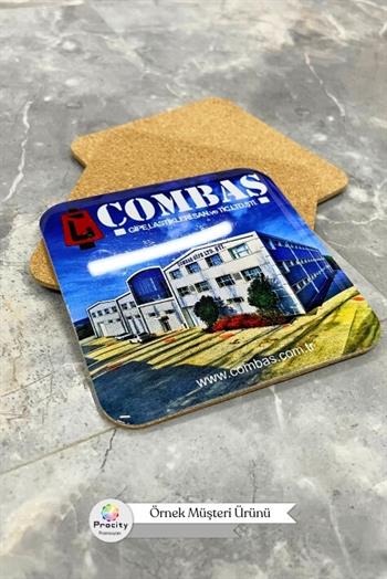 Promosyon Plastik Kaplamalı Mantar Bardak Altlığı
