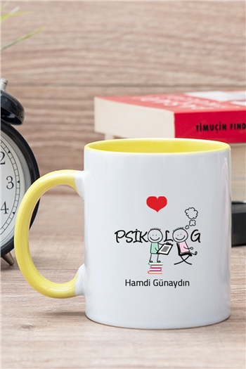 Psikolog İçi Renkli Kupa Bardak
