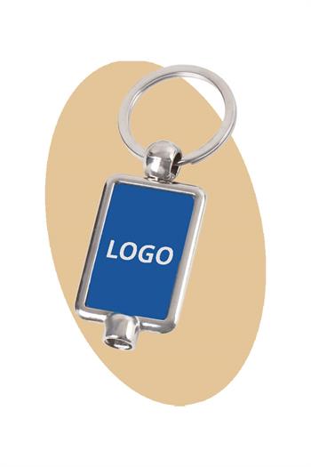 Purjörlü Dikdörtgen Metal Anahtarlık 0603-PETK