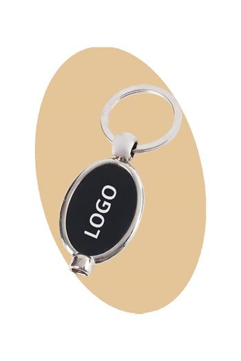 Purjörlü Oval Promosyon Metal Anahtarlık 0503-PETK