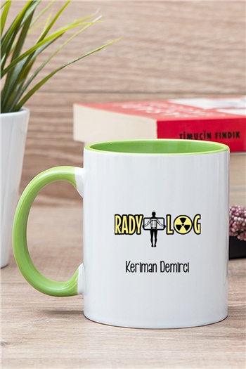 Radyolog İçi Renkli Kupa Bardak