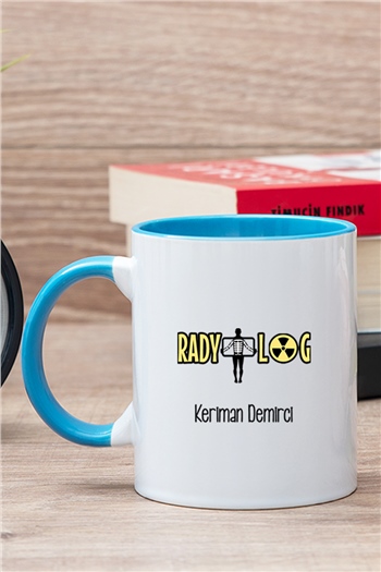Radyolog İçi Renkli Kupa Bardak