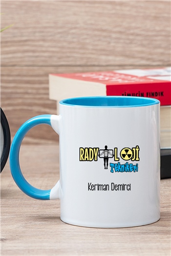 Radyoloji Teknikeri İçi Renkli Kupa Bardak