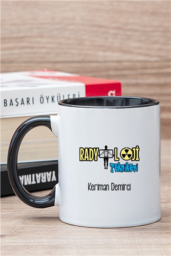 Radyoloji Teknikeri İçi Renkli Kupa Bardak