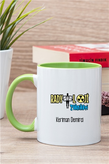 Radyoloji Teknikeri İçi Renkli Kupa Bardak