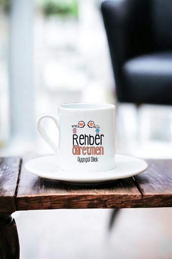 Rehber Öğretmen Beyaz Türk Kahvesi Fincanı