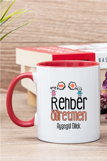 Rehber Öğretmen İçi Renkli Kupa Bardak