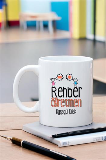 Rehber Öğretmene Hediye Beyaz Kupa Bardak