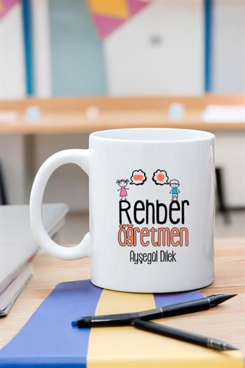 Rehber Öğretmene Hediye Beyaz Kupa Bardak