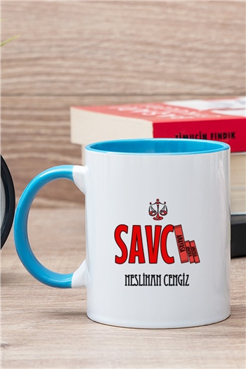Savcı İçi Renkli Kupa Bardak