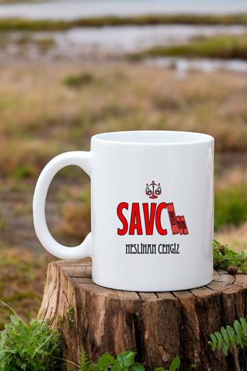 Savcıya Hediye Beyaz Kupa Bardak