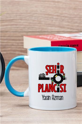 Şehir Plancısı İçi Renkli Kupa Bardak