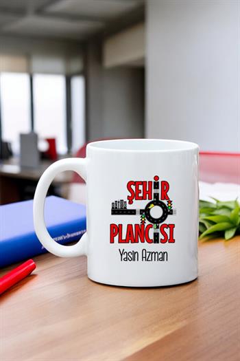 Şehir Plancısına Hediye Beyaz Kupa Bardak