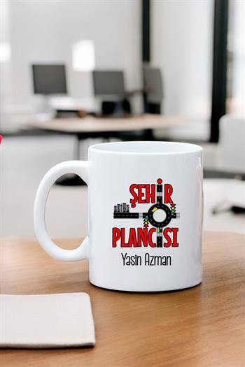 Şehir Plancısına Hediye Beyaz Kupa Bardak